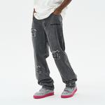 Джинсы унисекс Harsh And Cruel, черный - фото 8