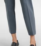 Укороченные брюки из джерси Pegno Max Mara, Acquamarina - фото 5