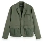 Блейзер Scotch & Soda Blend Garment Dyed Boxy Fit, зеленый - фото 3