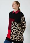 Джемпер Touché Privé LEOPARD BLOCK PATTERNED, Patterned/Black - фото 4