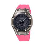 Часы Casio G-Shock Analog-Digital 2100 Series, арт. GA-2100-1A1, 53,2 мм, розовый - фото