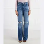 Джинсы прямого кроя в стиле 80-х Guess, синий - фото