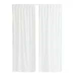 Шторы H&M Home 2-pack Airy Multiway, 2 предмета, белый - фото 2