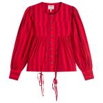 Блузка в полоску Charlize Damson Madder, красный - фото