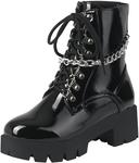 Женские боевые ботинки Parisuit, Black - фото