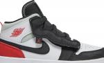 Кроссовки Air Jordan 1 Mid ALT PS Red Black Toe, белый - фото 2