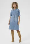 Джинсовое платье Cream, Light Blue Denim - фото 2