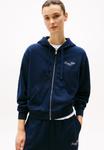 Толстовка Tommy Hilfiger SCRIPT ZIP HOODIE, Dark Night Navy/Dark Blue - фото