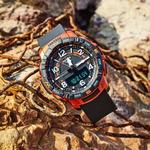 Часы CASIO Mens Black/Red Analog/Digital Combo, черный - фото 3