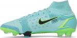 Бутсы Nike Mercurial Superfly 8 Elite FG 'Dynamic Turquoise Lime Glow', синий - фото 4