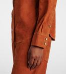 Дельсия рубашка из замши Isabel Marant, Cognac - фото 5