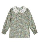 Хлопковая блузка с цветочным принтом Tartine et Chocolat, разноцветный - фото