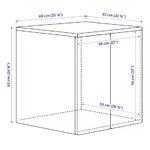 Шкаф напольный Ikea Samstad/Platsa 60X57X63 см, белый с рамой - фото 5