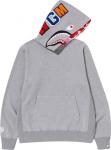 Худи BAPE Shark Pullover Hoodie 'Grey', серый - фото