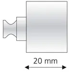 Удлинитель держателя для карнизов Ø 20 мм Liedeco, Messingfarben - фото 2