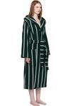 Tekla Зеленый махровый халат с капюшоном - фото 2