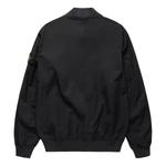 Куртка logo patch zip up bomber jacket 'black' Stone Island, черный - фото 2
