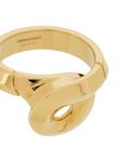 Кольцо Gancini Ferragamo, золотой - фото 2