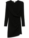 Magda Butrym платье мини с запахом, черный - фото