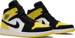 Кроссовки Air Jordan 1 Mid SE Yellow Toe, черный - фото 8