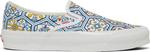 Кеды Vans KITH x Classic Slip-On Blue Moroccan Pattern, синий - фото