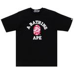 Футболка BAPE ABC Camo College Organic Tee, Black/Pink - фото