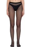 Печатные колготки Wardrobe.Nyc, черный - фото
