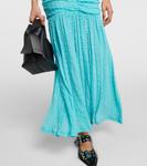 Платье макси с халтернеем Ganni, Curacao - фото 5