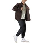 Рубашка corduroy button shirt 'dark brown' Converse, коричневый - фото 4