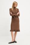 Кашемировое платье Answear.Lab, коричневый - фото