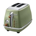 Тостер DeLonghi Icona Vintage CTO2003, зеленый - фото