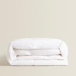 Одеяло Zara Home Feather Down 300 GXM², светло-бежевый - фото