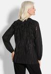 Блуза GOLDNER Blouse, Black/Berry Patterned/Black - фото 3