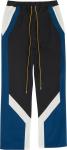 Брюки Rhude Color Blocked Track Pant 'Black/Creme', черный - фото 2