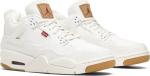 Кроссовки Levis x Air Jordan 4 Retro GS White Denim, белый - фото 8