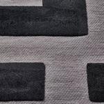 Ковер Ikea Blaskata, 105x160 см, черный/серый - фото 2