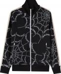 Куртка Palm Angels Spider Web Classic Track Jacket 'Black/White', черный - фото