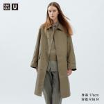 Однобортный плащ Uniqlo, 33 хаки - фото 2