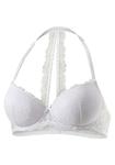 Бюстгальтер на косточках LASCANA Push-up Bra, белый - фото