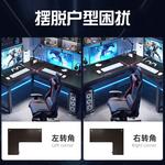 Угловой компьютерный стол Jieke 140x100 см, правая сторона, черный карбон - фото 3