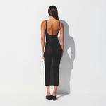 Юбка SKIMS Mesh Cover Ups Midi, черный - фото 5