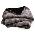 Одеяло из искусственного меха Bare Home, цвет Grey Tie Dye - фото