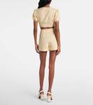 Топ кроп с вышивкой Plus De Pois Valentino, Betulla/Multicolor - фото 3