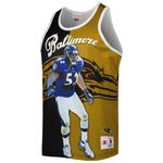 Мужская майка Mitchell & Ness Ray Lewis черного/золотого цвета с рисунком Baltimore Ravens Retired Player - фото 2