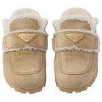 Тапочки женские Prada, бежевый - фото 6