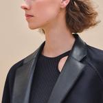 Куртка женская черная синяя HERMES - фото 5