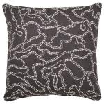 Чехол на подушку Ikea Guldfly 50x50 см, антрацит/белый - фото