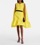 Мини-платье Elia с капюшоном, рюшами и эффектом клоке Roksanda, Zinnia - фото 2