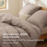 Комплект постельного белья Bedsure, 3 предмета, 220х240/80x80 см, хаки - фото 4