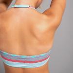 Бикини-топ бандо для девочек 100 синий OLAIAN, пастельный бирюзовый - фото 3